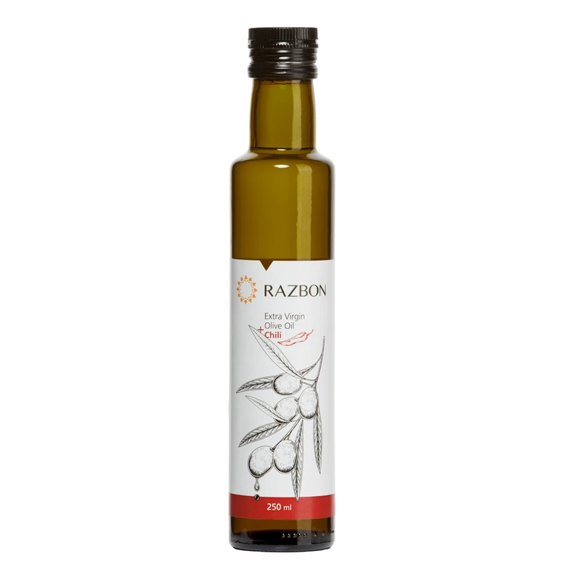 روغن زیتون با بو فرابکر حاوی عصاره طبیعی چیلی رزبن - 250 میلی لیتر